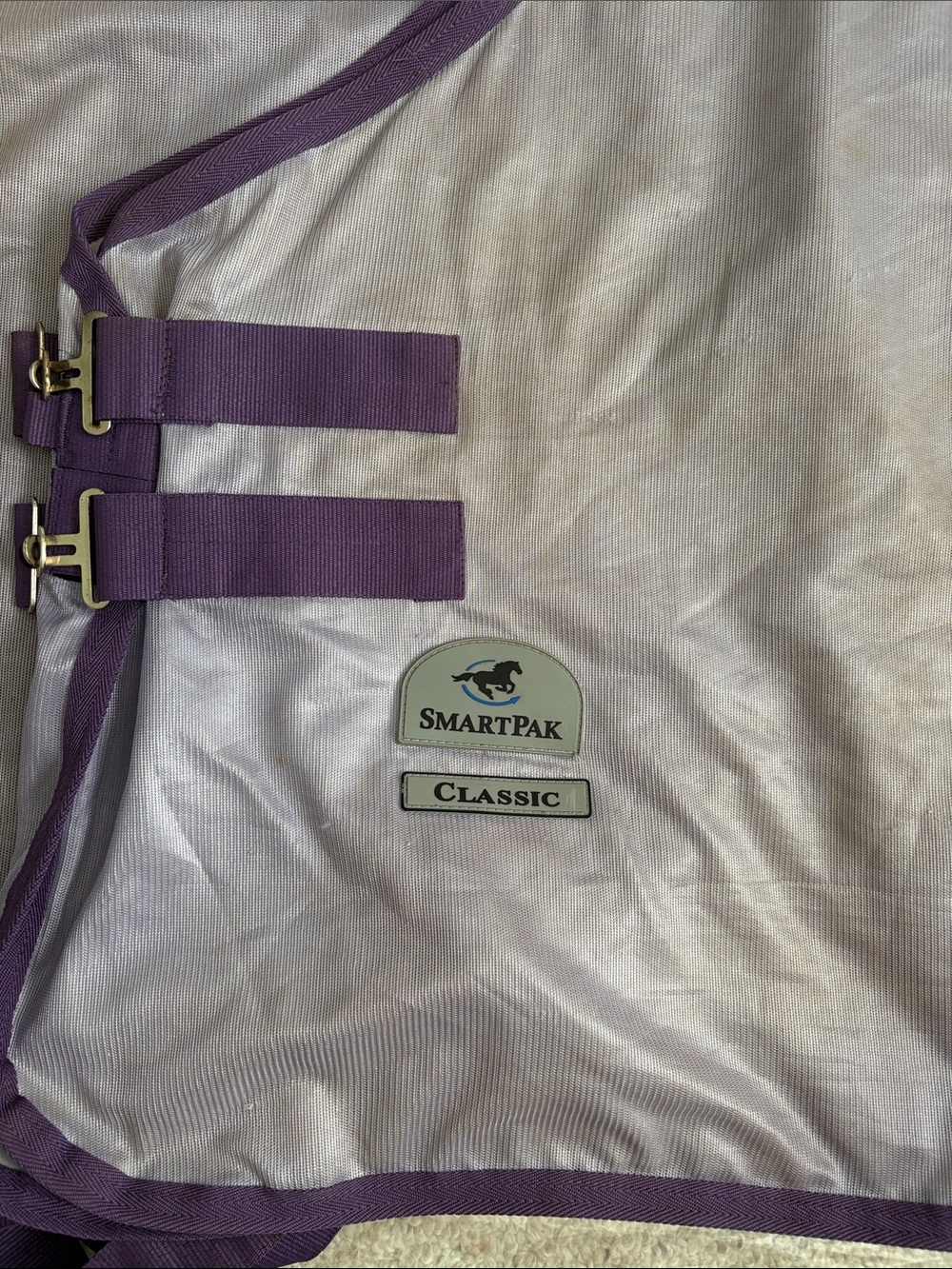 SmartPak Classic Fly Sheet - Size 75 - Silver/Violet